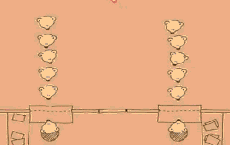 Animated queueing